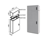 OEC SRL OECN0ST0375 ARMADIO 850X1400X350 CON ZOCC.E SOPRALZO