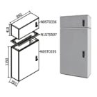 OEC SRL - OECN0ST0380 ARMADIO 850X1100X350 + SOPRALZO