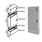 OEC SRL - OECN0ST0381 ARMADIO 850X1100X350 CON ZOCC.E SOPRALZO
