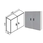 OEC SRL OECN0ST0740/UN ARMADIO 1300X1100X450 VANO UNICO CON ZOC