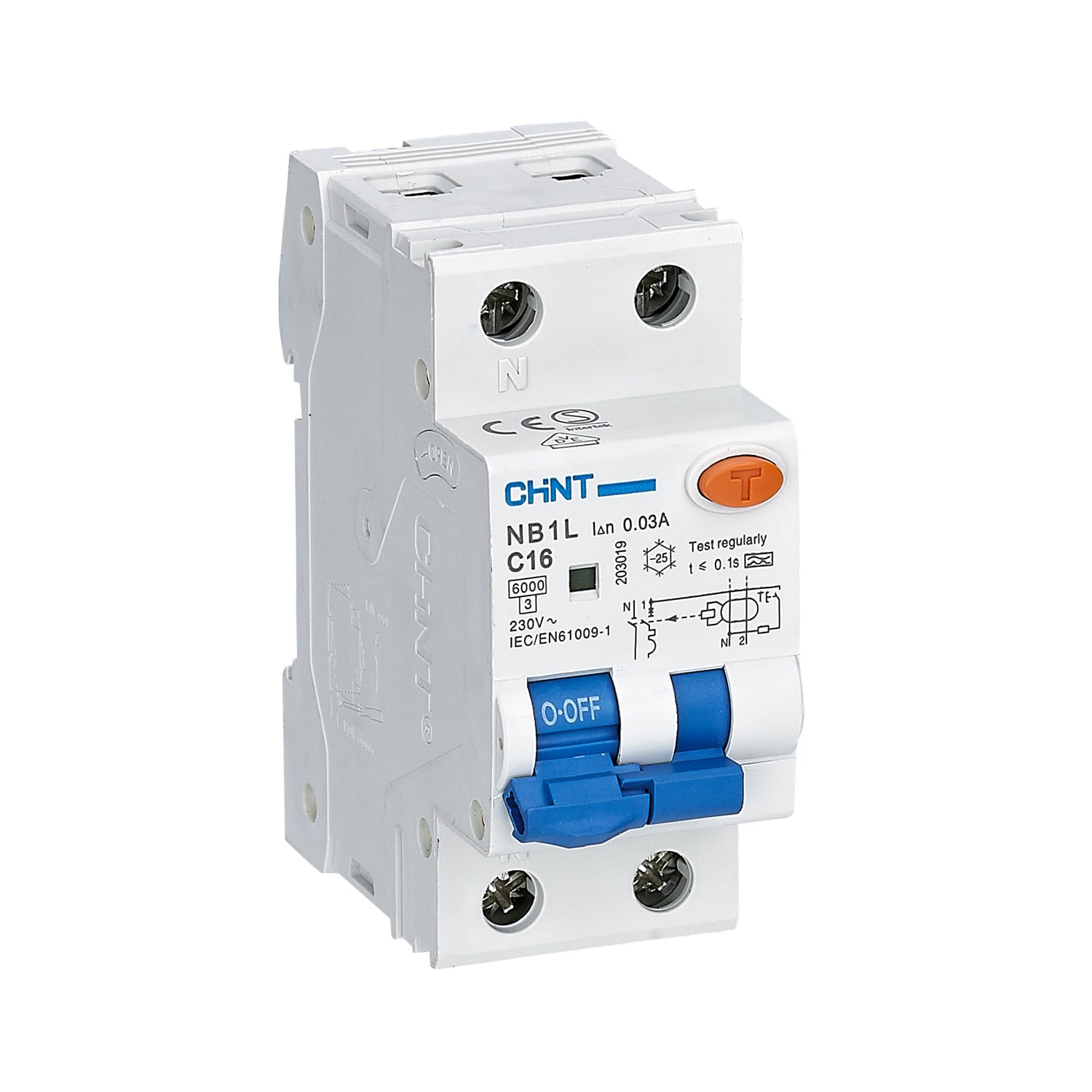 CHINT ITALIA INVESTM - CHT203280 NB1L2/C20-1PN-6-A300 -INT MTD 1P+N 20A 3