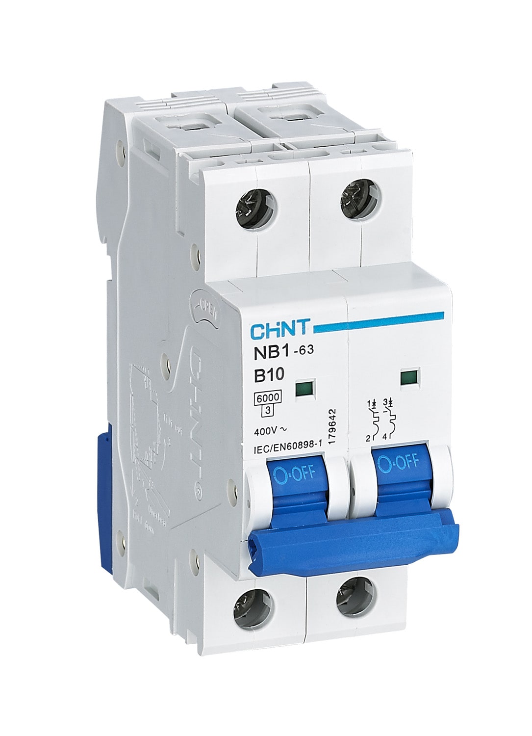 CHINT ITALIA INVESTM - CHT180323 NB1-63/B20-2P-6 -INT MT 2P 20A CURVA B 6