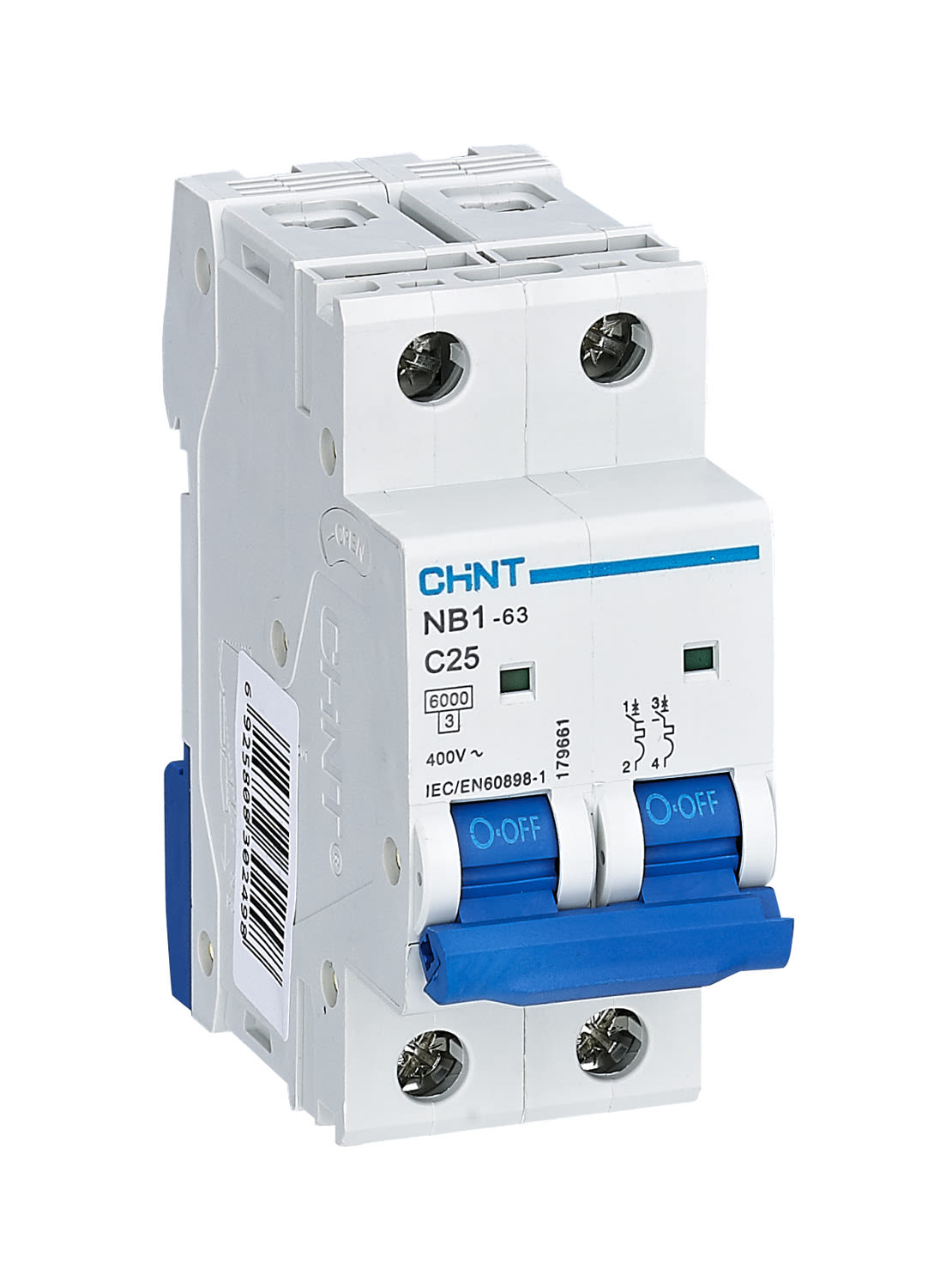 CHINT ITALIA INVESTM - CHT180338 NB1-63/C40-2P-6 -INT MT 2P 40A CURVA C 6