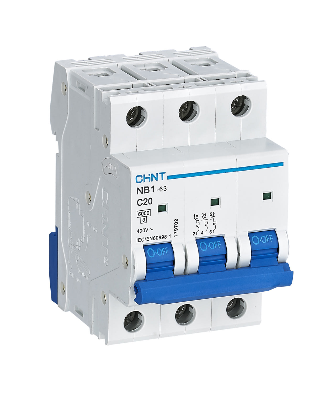 CHINT ITALIA INVESTM - CHT180376 NB1-63/C40-3P-6 -INT MT 3P 40A CURVA C 6