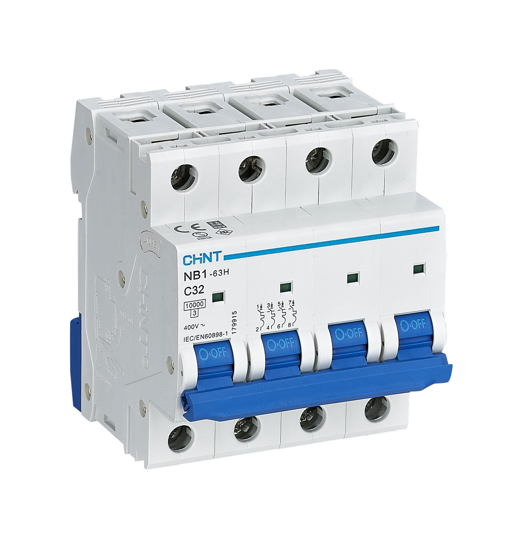 CHINT ITALIA INVESTM - CHT179927 NB1-63H/D25-4P-10 - INT MT 4P 25A CURVA