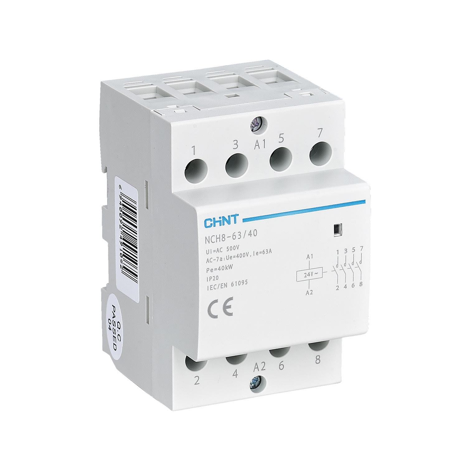 CHINT ITALIA INVESTM - CHT256101 NCH8-63.40/230 - CONT.MOD. 63A 4NA 230VA