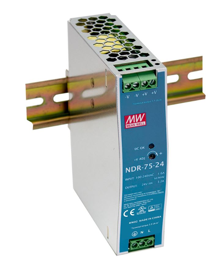 DIGIMAX SRL - DIXNDR-75-48 ALIMENTATORE DIN RAIL 48V 1.6A 75W