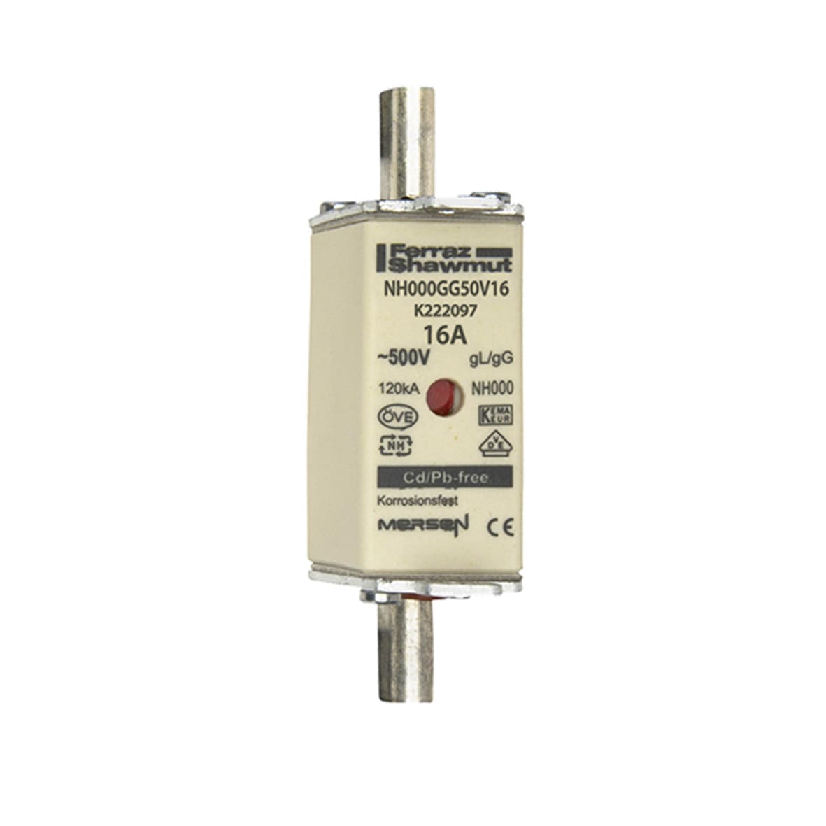 MERSEN ITALIA SPA XESK222097 NH 000 16A 500V GG-9PCS