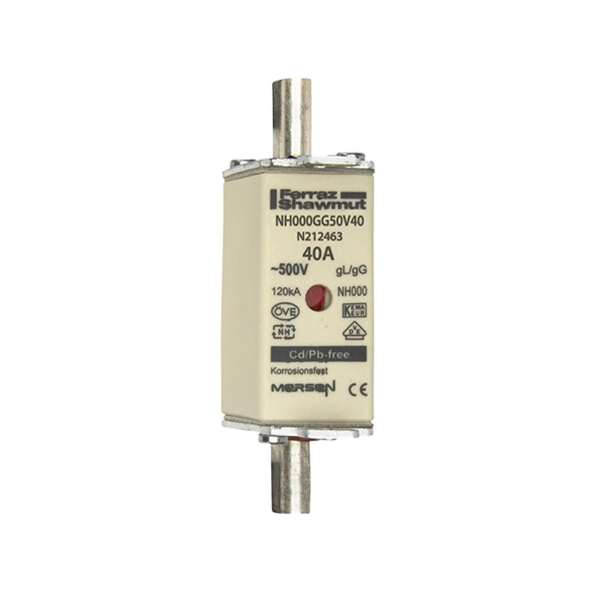 MERSEN ITALIA SPA XESN212463 NH 000 40A 500V GG-9PCS