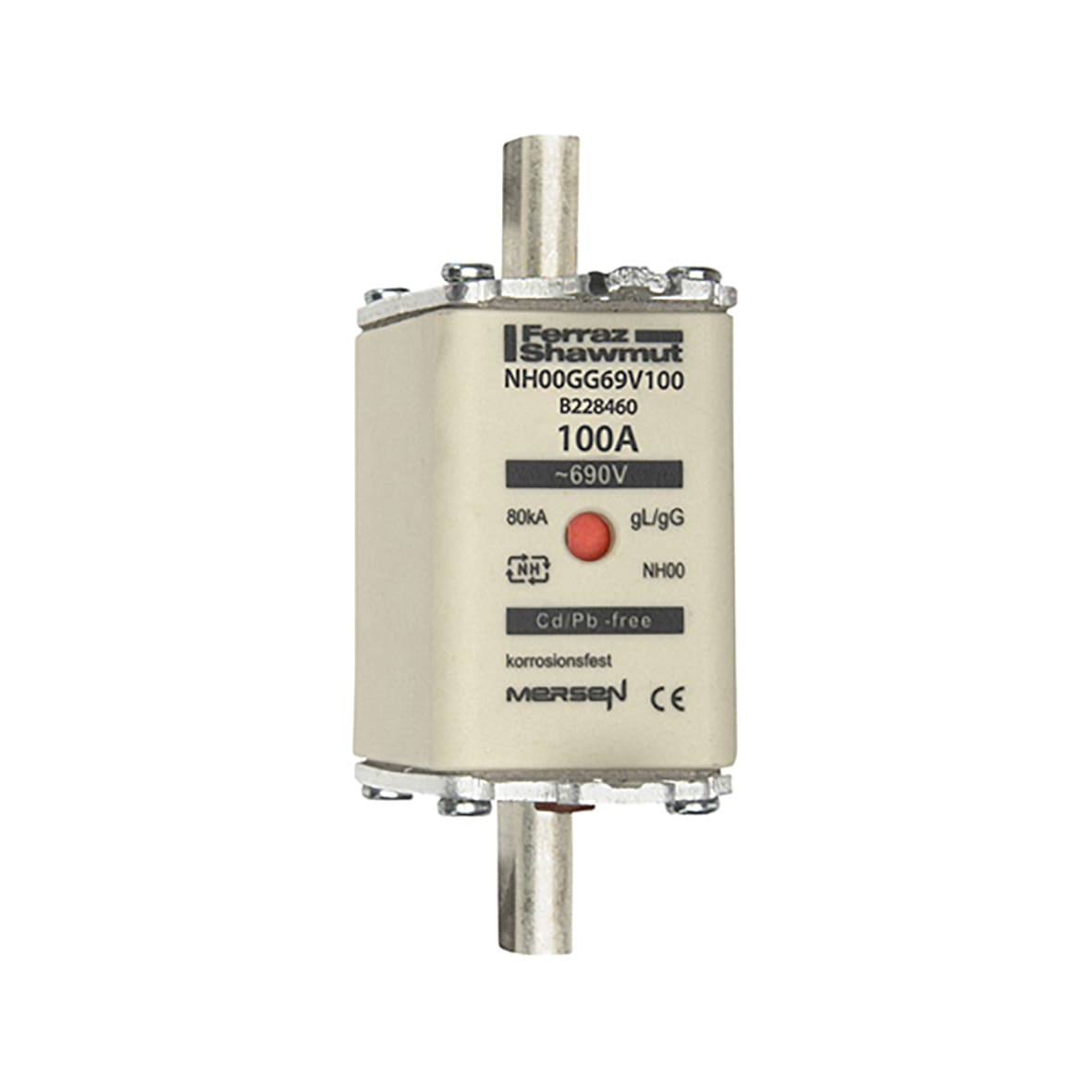 MERSEN ITALIA SPA XESB228460 FUS. NH BT TAGLIA 00 GG 690VAC 100A