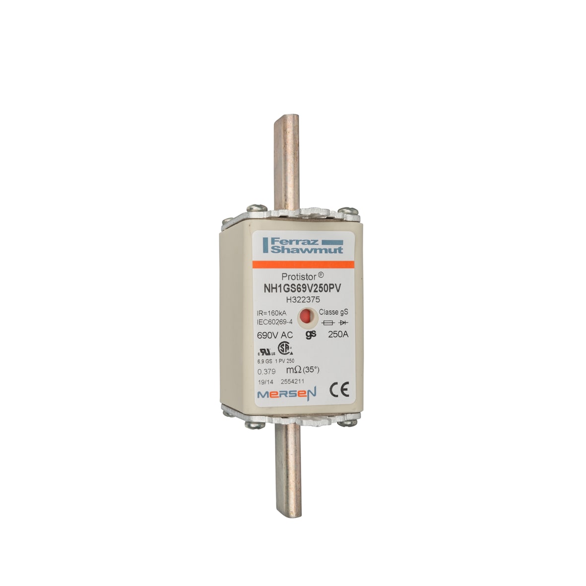 MERSEN ITALIA SPA XESH322375 6,9 GS 1 PV 250