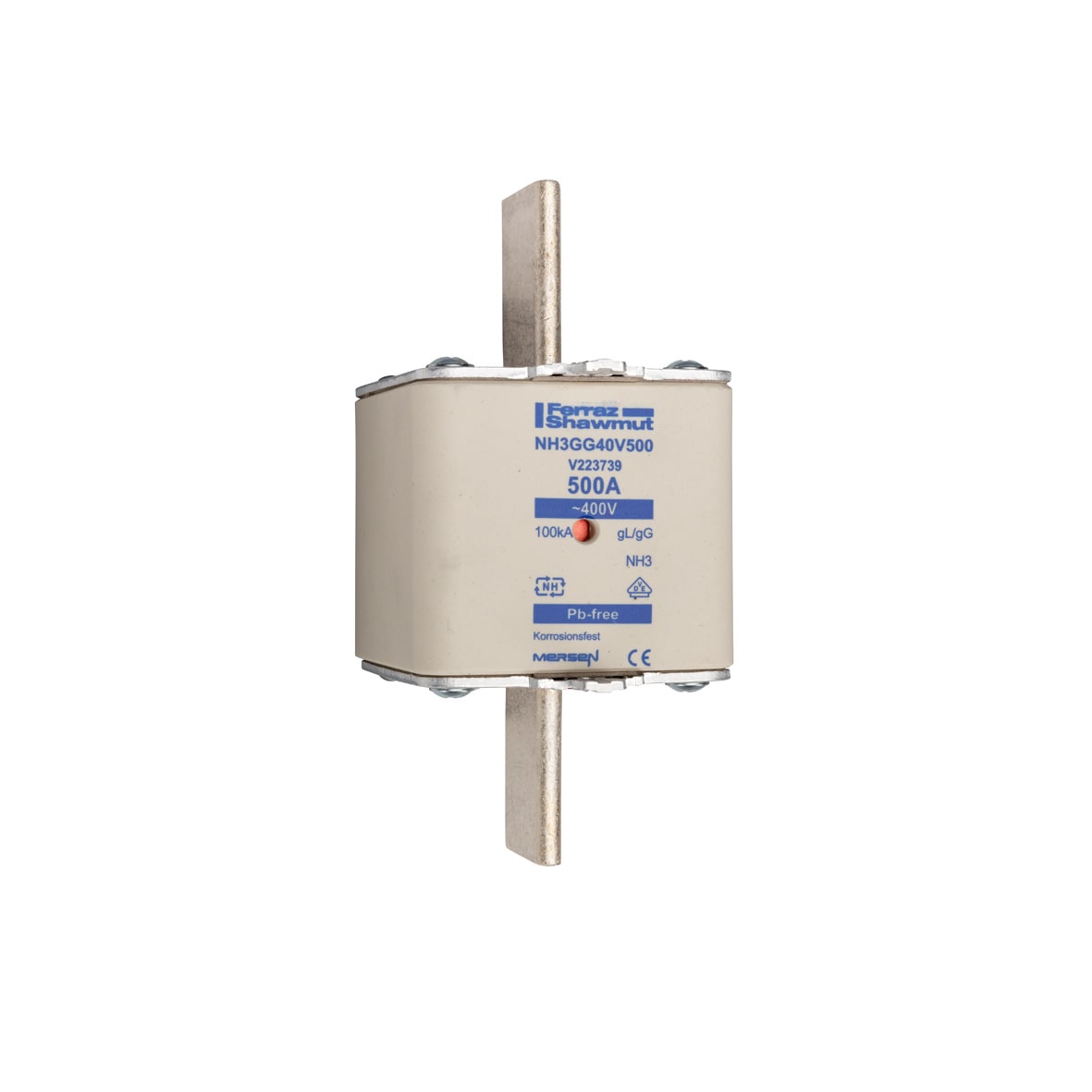 MERSEN ITALIA SPA XESV223739 FUS. NH BT TAGLIE 3 - 400VAC GG 500A