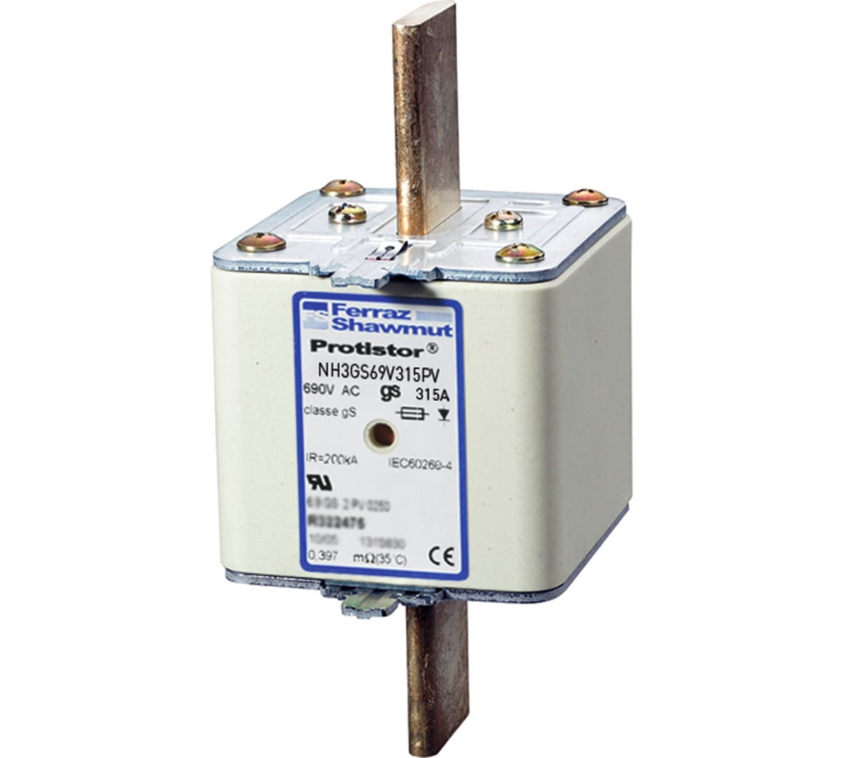 MERSEN ITALIA SPA XESE322579 6,9 GS 3 PV 0315