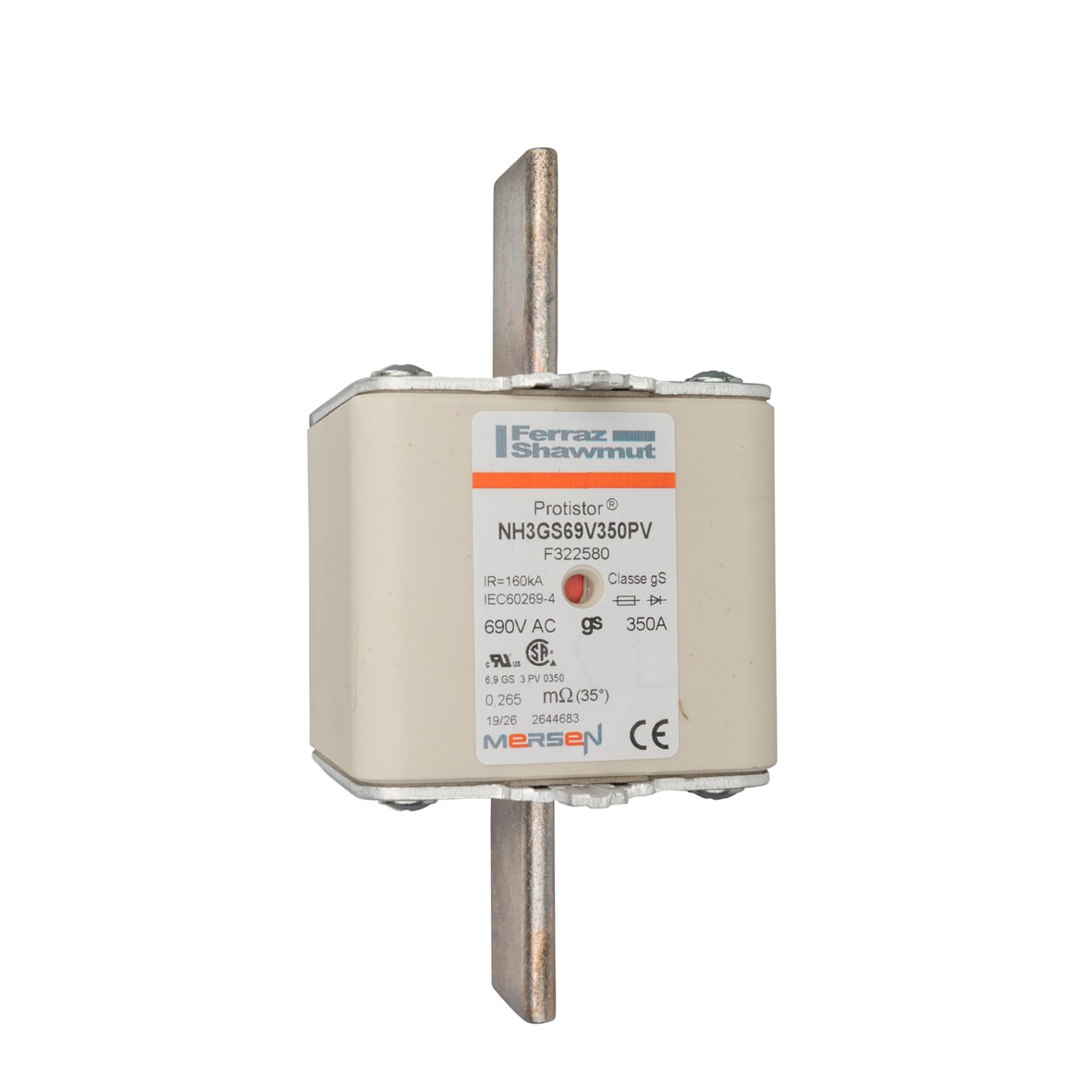 MERSEN ITALIA SPA XESF322580 6,9 GS 3 PV 0350