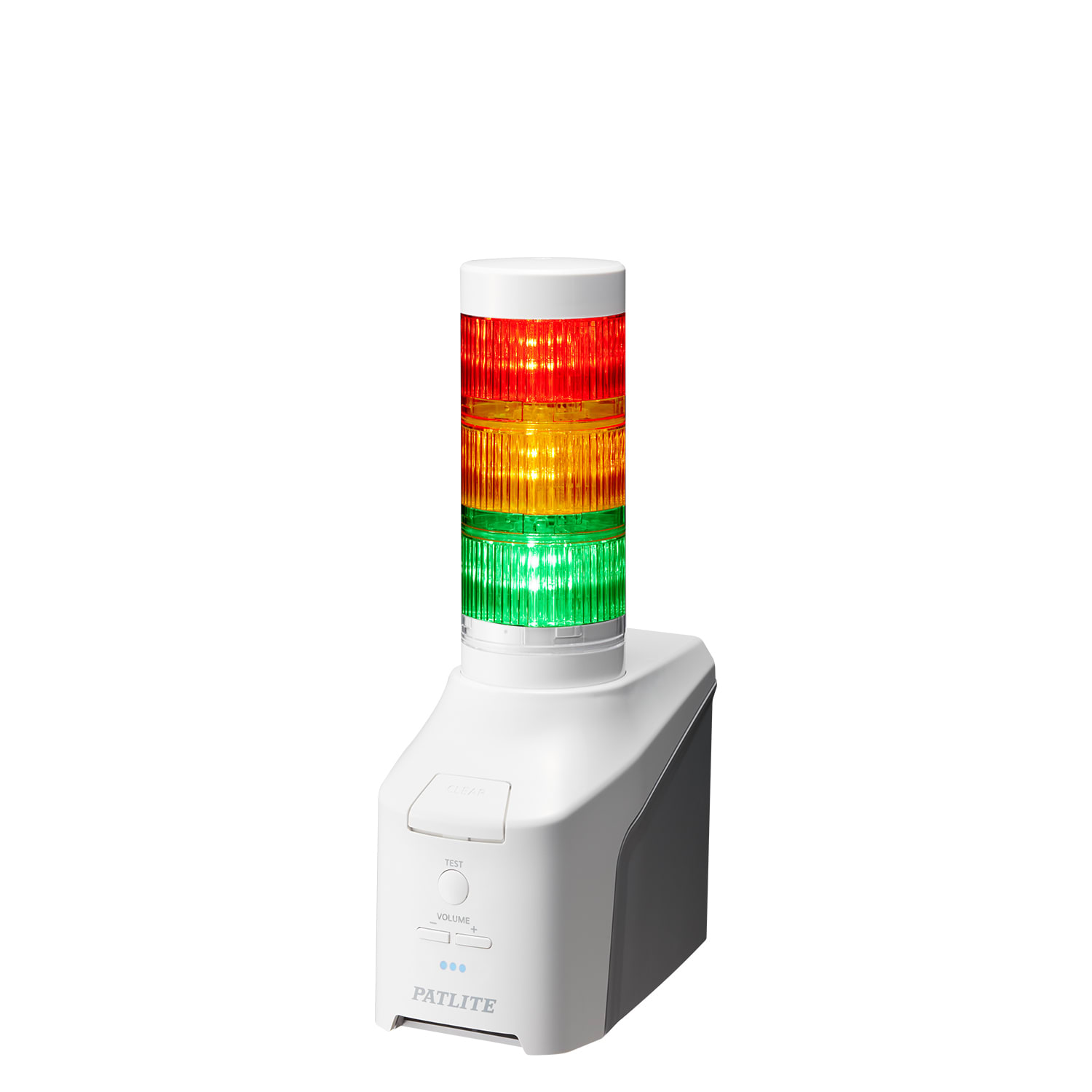 PATLITE EUROPE GMBH PMHNHV6-3N-RYG Torretta di segnalazione di rete, 3 moduli, 40mm, solo riproduzione audio