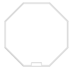 NICE SPA NIC516.07000 ADAPTER KIT FOR OCTAGONAL 70X1