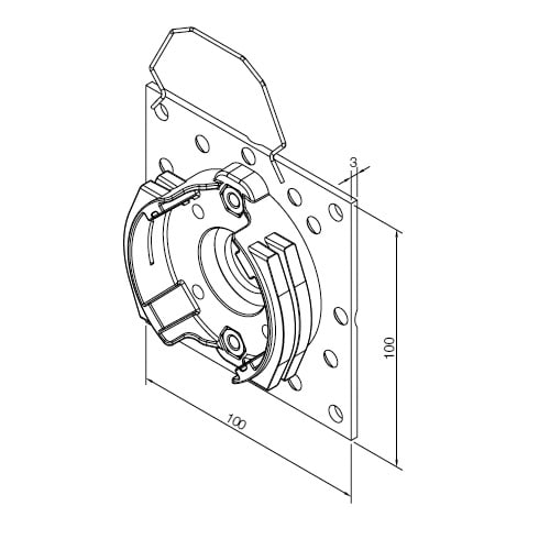 NICE SPA NIC526.10029 UNIVERSAL BRACKET ERA L