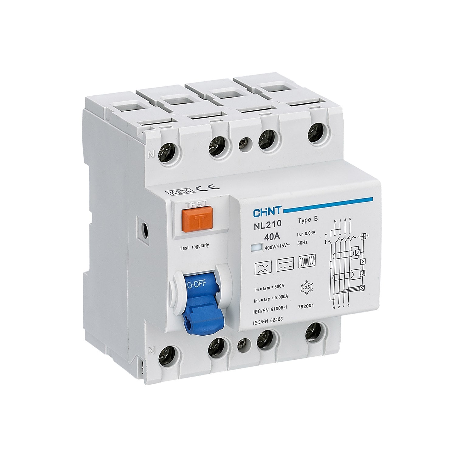 CHINT ITALIA INVESTM - CHT782009 NL210-63/40-4P-B300 -DIFF PURO 4X40A 300