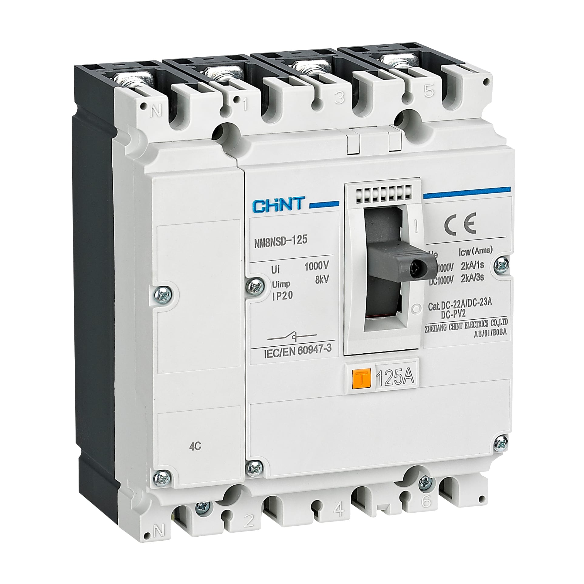 CHINT ITALIA INVESTM - CHT271886 NM8NSD-125DC/4-SEZ SCATOLATO 4P 125A DC