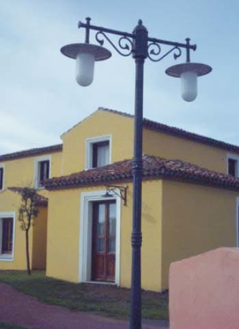 NOBILE ITALIA NOB2065/09/02/NA/TR LAMPIONE H259 2 LUCI PIATTINO ANTR.TRASP