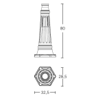 NOBILE ITALIA - NOBBASE GRANDE/NA BASE PER LAMPIONI GRANDI CON FINESTRA NA
