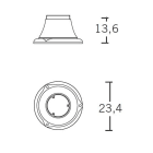 NOBILE ITALIA - NOBBASE P.TONDA/NA BASE TONDA PER LAMPIONI PICCOLI ANTRAC.