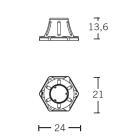NOBILE ITALIA - NOBBASE PICCOLA/BI BASE PER LAMPIONI PICCOLI BIANCA