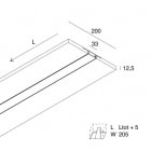 NOVALUX SPA - NOX101895.99 L-33: Profilo lineare per Strip LED tagliabile in opera, per realizzare linee di luce incassate nel cartongesso. (versione HYDRO). Garanzia 5 anni.