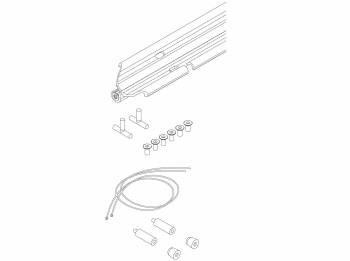 NOVALUX SPA - NOX16228.01 Kit snodo con cavi di sospensione per The panel 2.