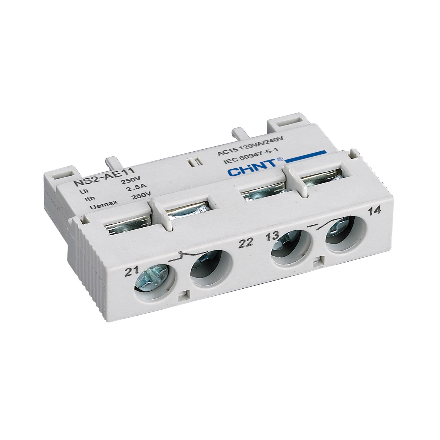 CHINT ITALIA INVESTM - CHT495968 NS2-AE11 - CONT AUX 1NO+1NC 6A FRONTALI
