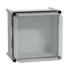 SCHNEIDER ELECTRIC - SNRNSYPLS2727AG Cassetta PLS, retro in poliestere, coperchio trasparente per PC IP65 27x27x23cm