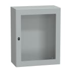 SCHNEIDER ELECTRIC - SNRNSYS3D10840T Cassetta in acciaio montata a parete, PanelSeT S3D, porta trasparente, senza piastra di montaggio, 1000x800x400mm, IP66, IK08