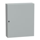 SCHNEIDER ELECTRIC - SNRNSYS3D121030P Cassetta in acciaio montata a parete, PanelSeT S3D, porta piena, con piastra di montaggio, 1200x1000x300mm, IP66, IK10