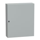 SCHNEIDER ELECTRIC - SNRNSYS3D121030 Cassetta in acciaio montata a parete, PanelSeT S3D, porta piena, senza piastra di montaggio, 1200x1000x300 mm, IP66, IK10