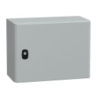 SCHNEIDER ELECTRIC - SNRNSYS3D3420P Cassetta in acciaio montata a parete, PanelSeT S3D, porta piena, con piastra di montaggio, 300x400x200mm, IP66, IK10