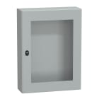 SCHNEIDER ELECTRIC - SNRNSYS3D8620T Cassetta in acciaio montata a parete, PanelSeT S3D, porta trasparente, senza piastra di montaggio, 800x600x200mm, IP66, IK08