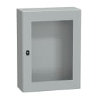 SCHNEIDER ELECTRIC - SNRNSYS3D8625T Cassetta in acciaio montata a parete, PanelSeT S3D, porta trasparente, senza piastra di montaggio, 800x600x250mm, IP66, IK08