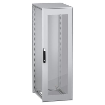 SCHNEIDER ELECTRIC - SNRNSYSFN18680T Armadio modulare a pavimento, PanelSeT SFN, acciaio decarbonizzato, porta trasparente, 1800x600x800mm, IP55