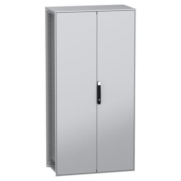 SCHNEIDER ELECTRIC - SNRNSYSFN2010502D Armadio modulare a pavimento, PanelSeT SFN, acciaio decarbonizzato, 2000x1000x500 mm, 2 porte, IP55