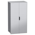 SCHNEIDER ELECTRIC - SNRNSYSFN2212802DP Armadio modulare a pavimento, PanelSeT SFN, acciaio decarbonizzato, piastra, 2200x1200x800 mm, 2 porte, IP55
