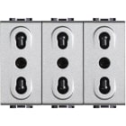 BTICINO BTINT4180/3 LIGHT TECH - PRESA TRIPLEX BIPASSO 10/16