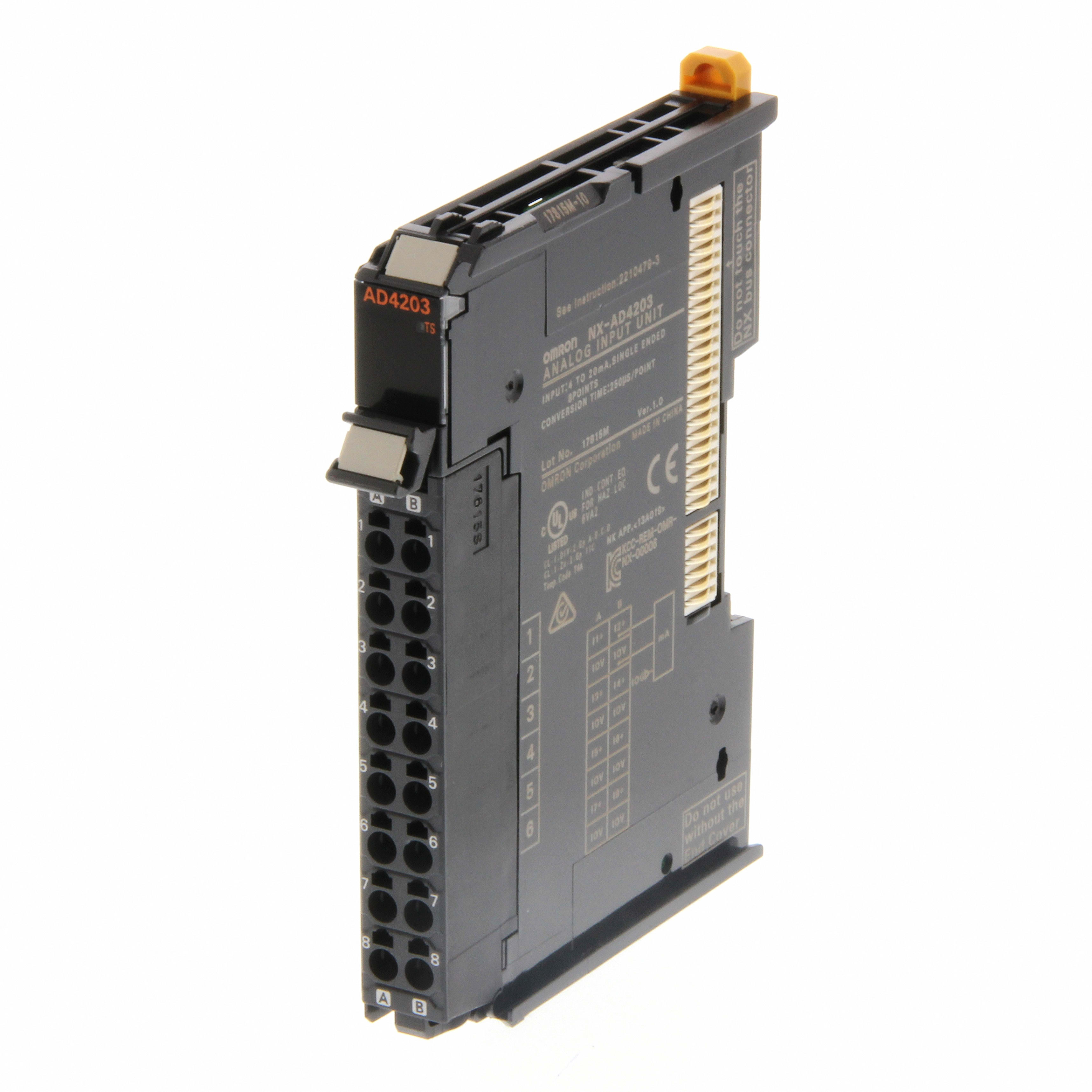 OMRON - OMRNXAD4203 NX-IO, 8 AI 4..20 MA, SE, 8000 PTI