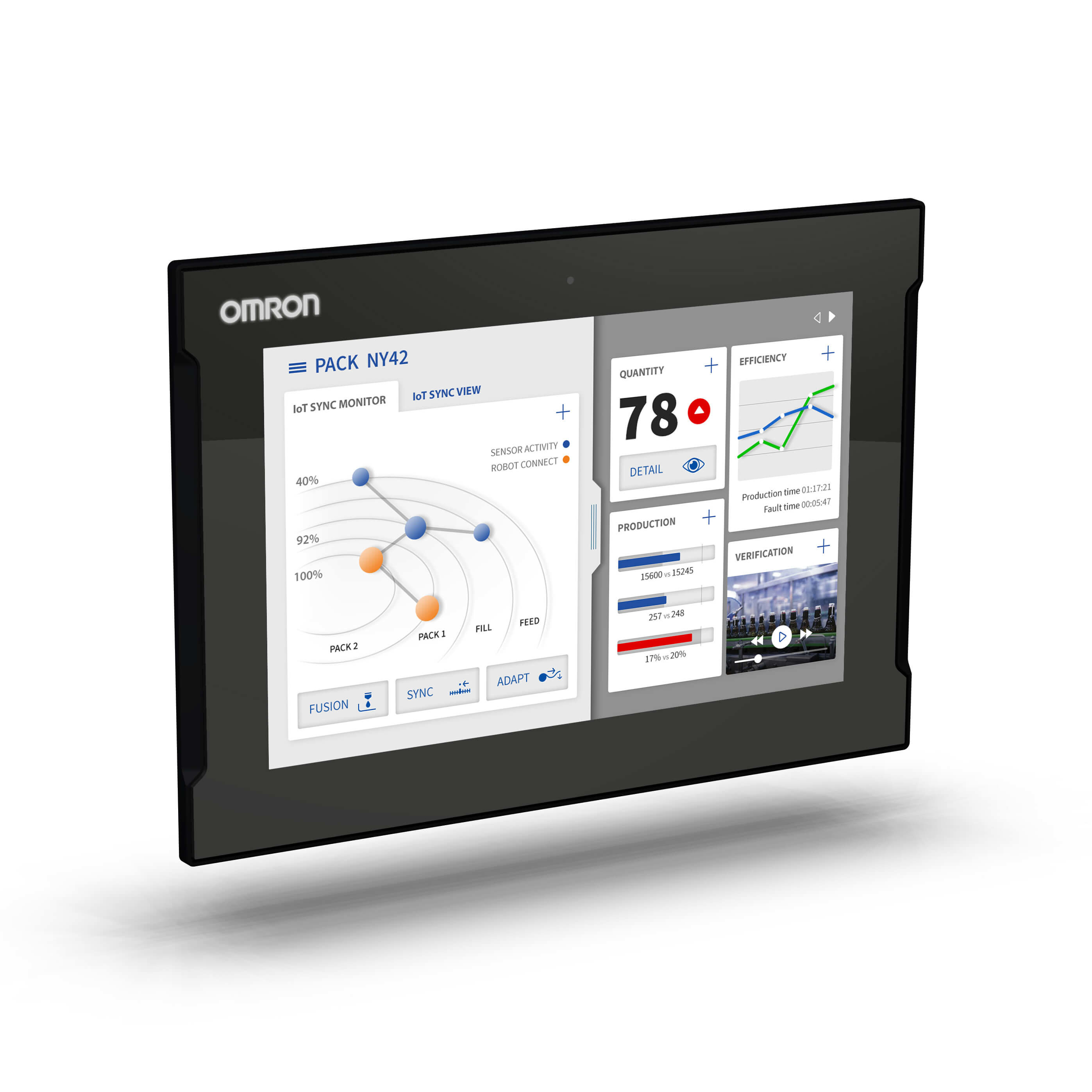 OMRON OMRNYM12WC1000 PC- INDUSTRIAL MONITOR. TOUCH CAPACITIVO
