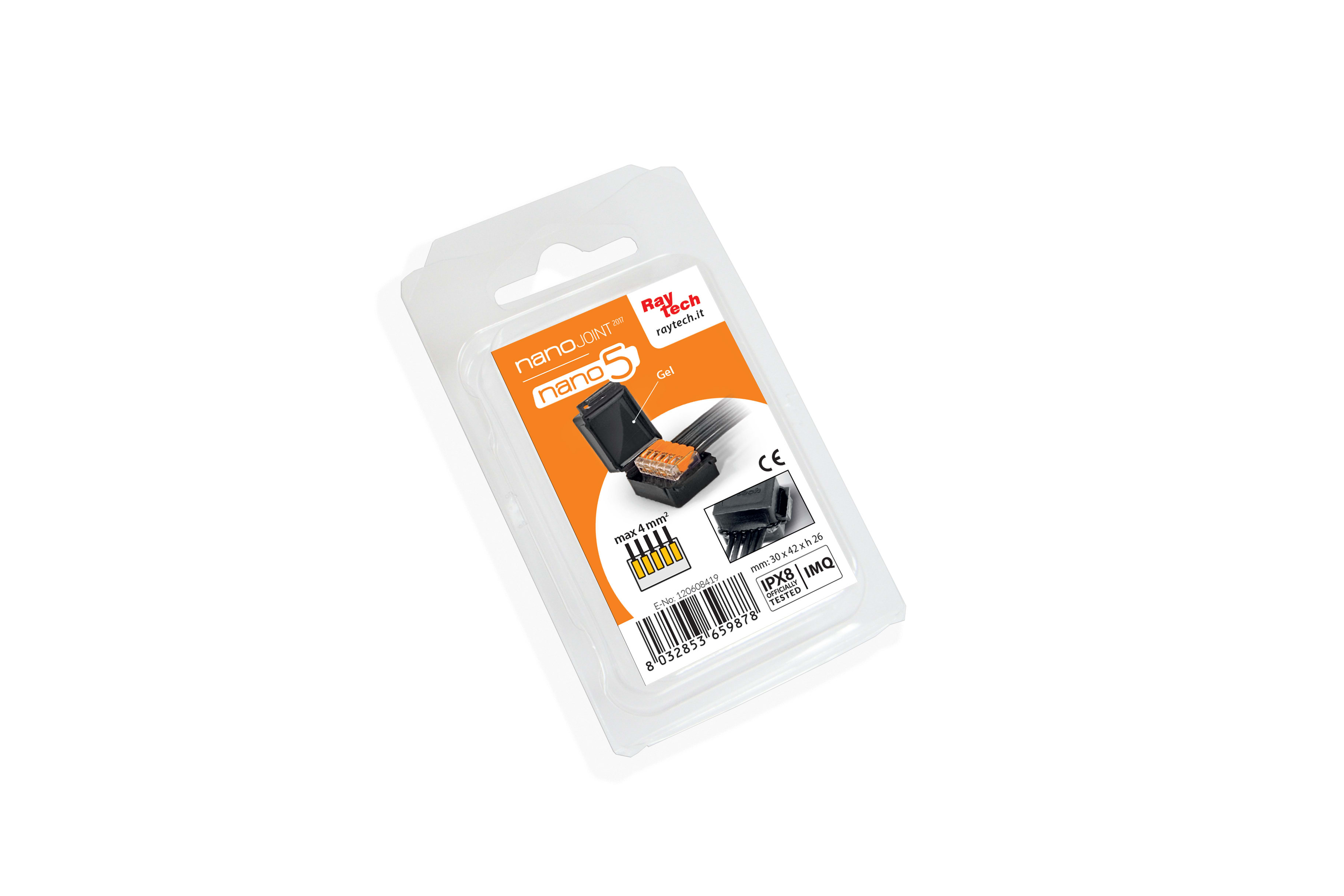 RAYTECH SRL RYTNANO5 NANO 5 BLISTER GELBOX NERO + MORS (CF 2