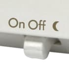 ORBIS - ORBOB322600 TEK BIANCO Termostati elettronici da incasso, selettore ON/OFF, modalità notturna, 2 batterie 1.5V