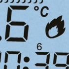 ORBIS - ORBOB324700 MIRUS BIANCO Cronotermostato digitale a batteria, da parete, programmazione giornaliera/settimanale