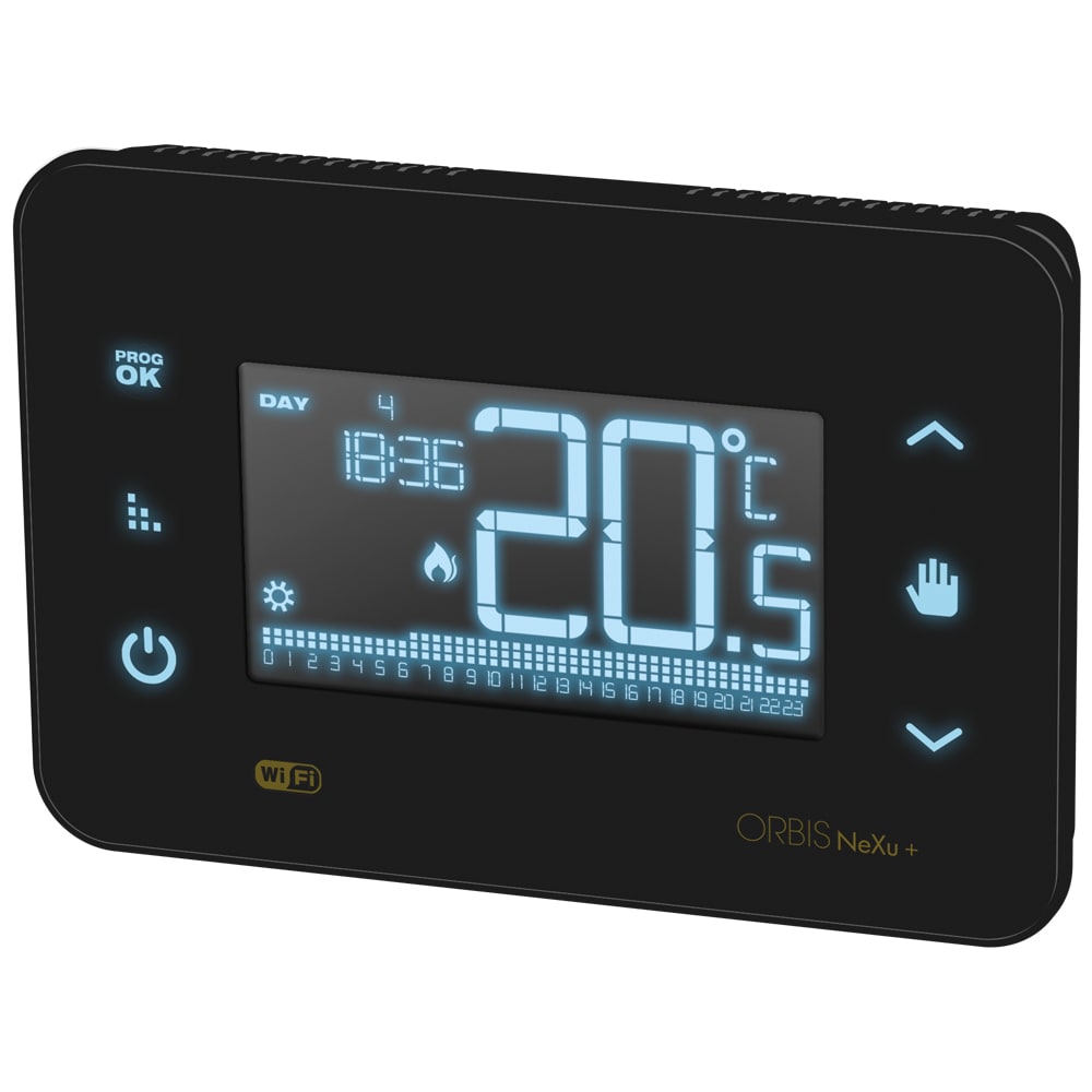 ORBIS - ORBOB327410 NEXU+ NERO WIFI TY PARETE 230V CRON.