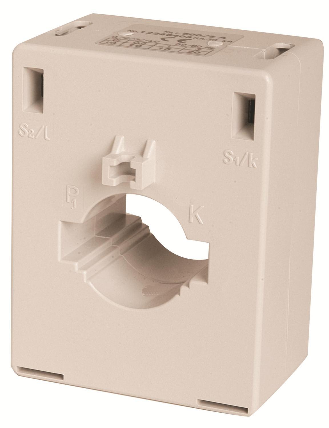 ORBIS - ORBOB526580 AT40 50/5A TRASFORMATORE Amperometrico, dimensioni barra inseribile 40mm x 10mm, diametro cavo inseribile 30mm, fissaggio tramiste staffa/ barra DIN