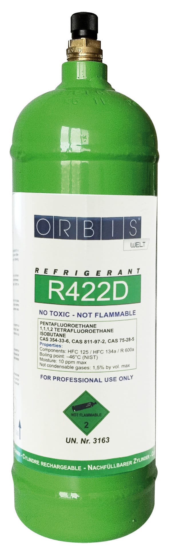 ORBIS - ORBOB576121 BOMBOLA GAS R422 1L.- 0.85KG