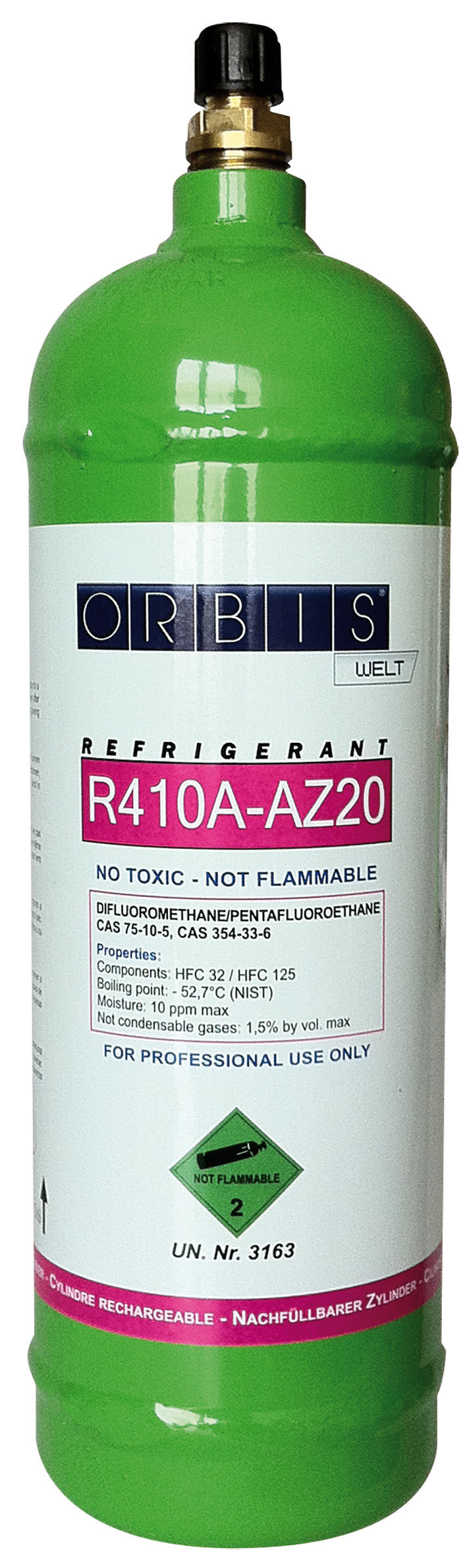 ORBIS - ORBOB576140 BOMBOLA GAS R410A 1L.- 0.8KG